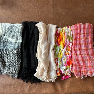 Bundle of 5 Scarves